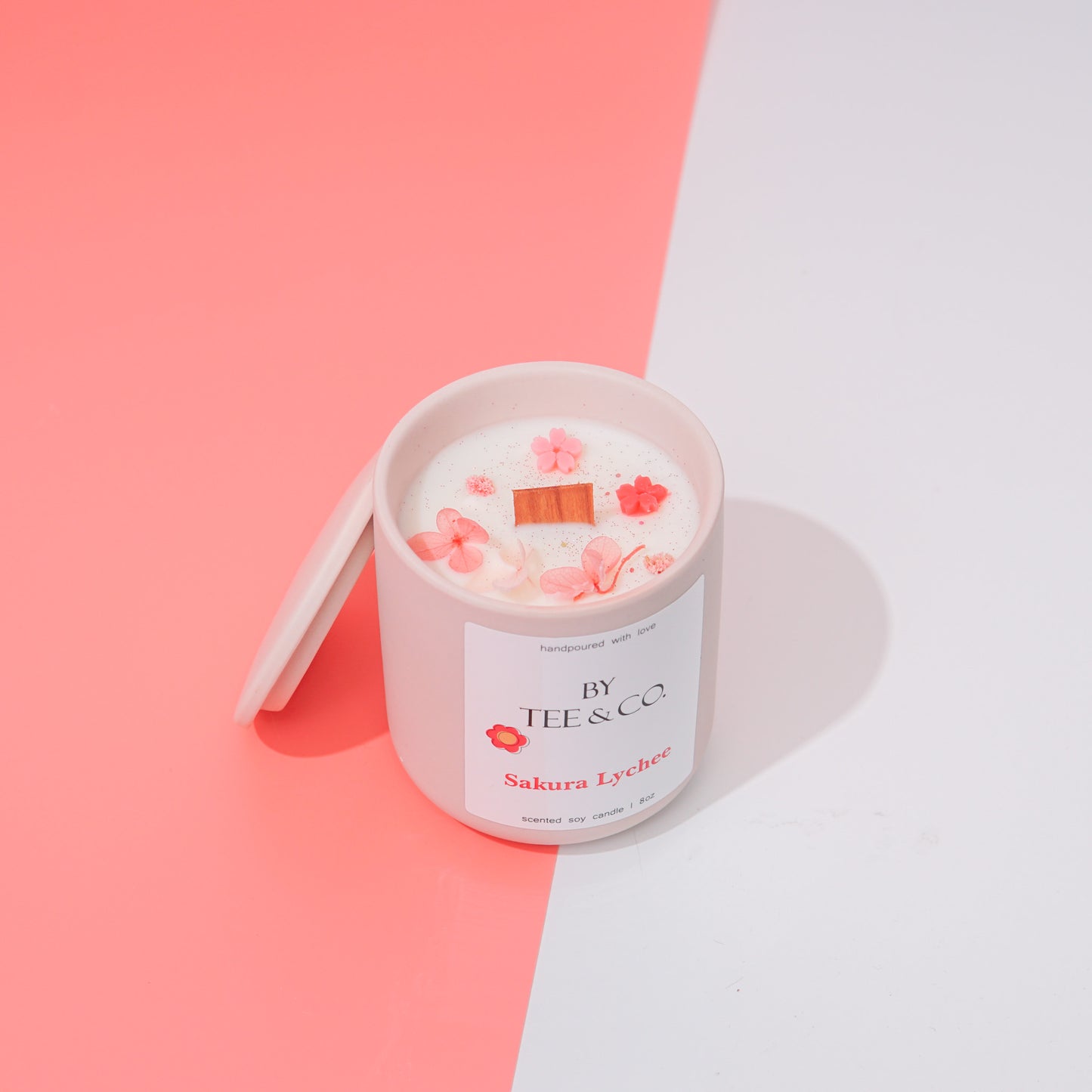Sakura Lychee Candle Ceramic