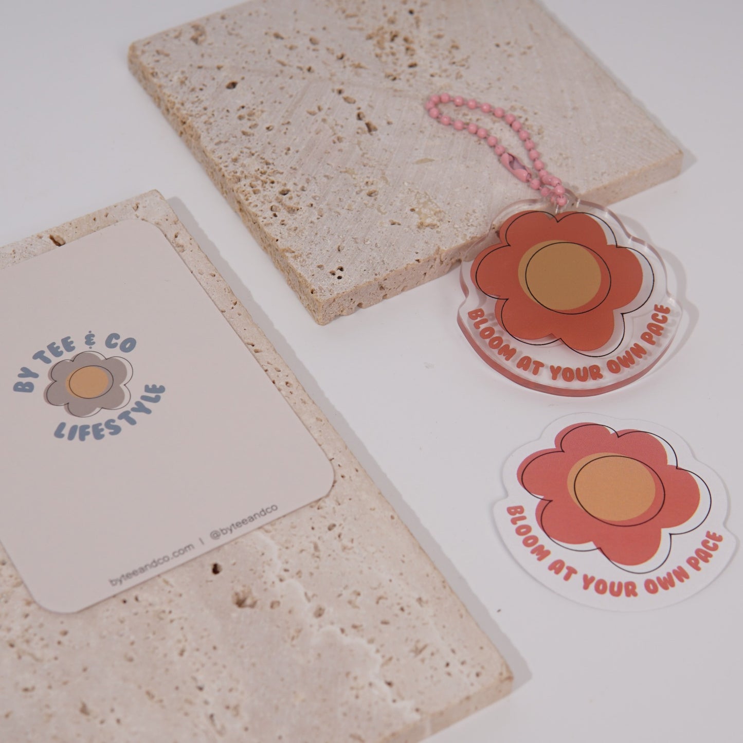 Bloom at Your Own Pace Keychain