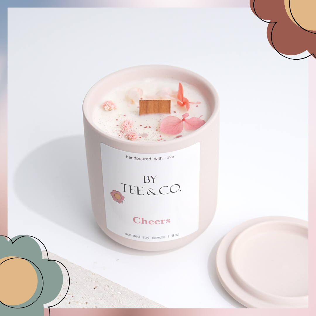 Cheers! Candle Ceramic