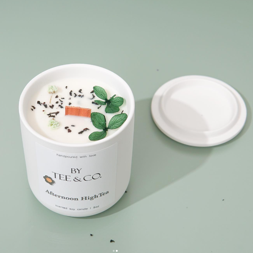 Afternoon High Tea Candle Ceramic