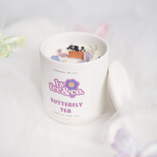 Butterfly Tea Candle Ceramic