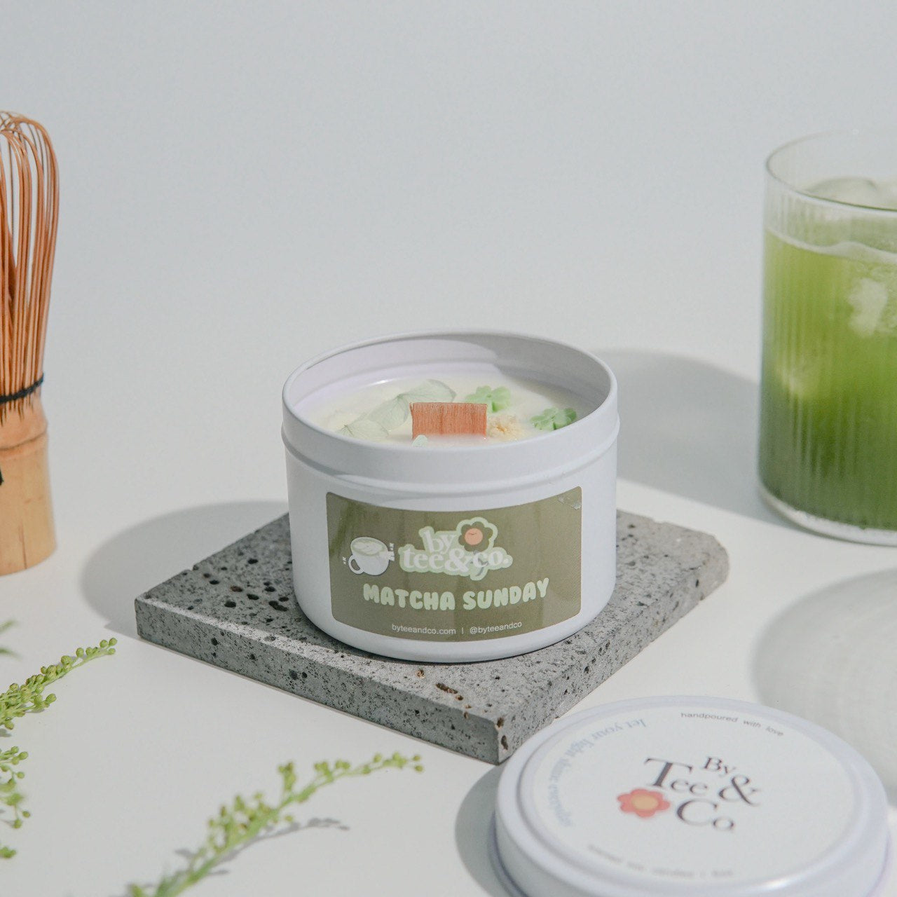 Matcha Sunday Tin Candle – ByTee&Co Store