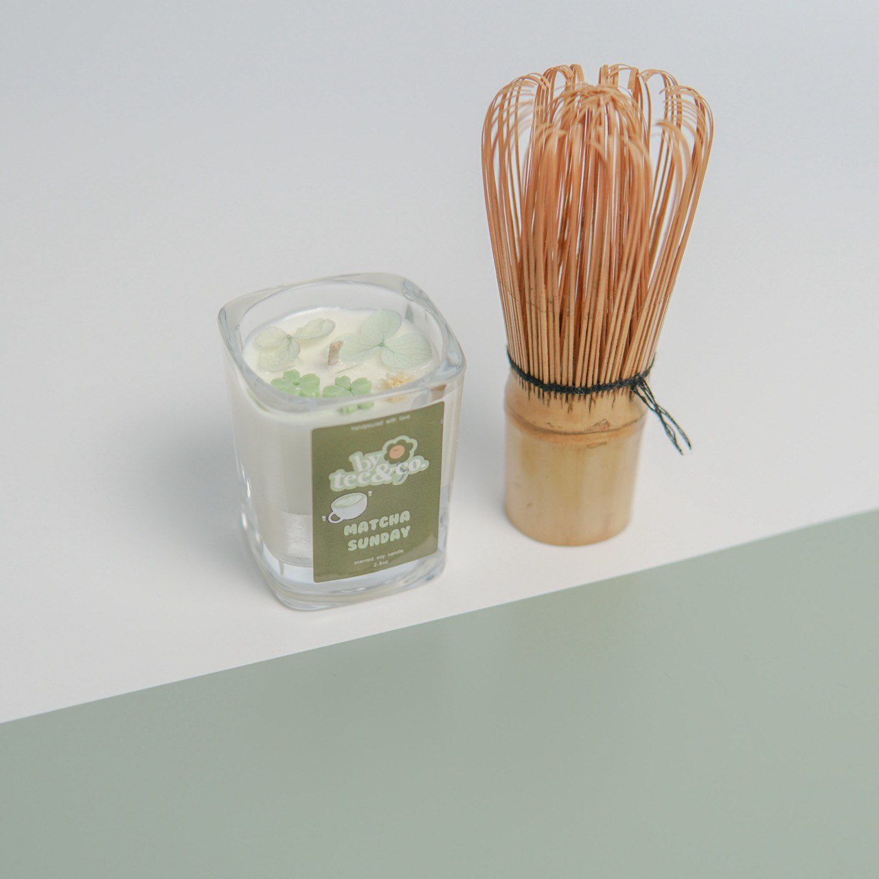 Matcha Sunday Glass Shot Candle